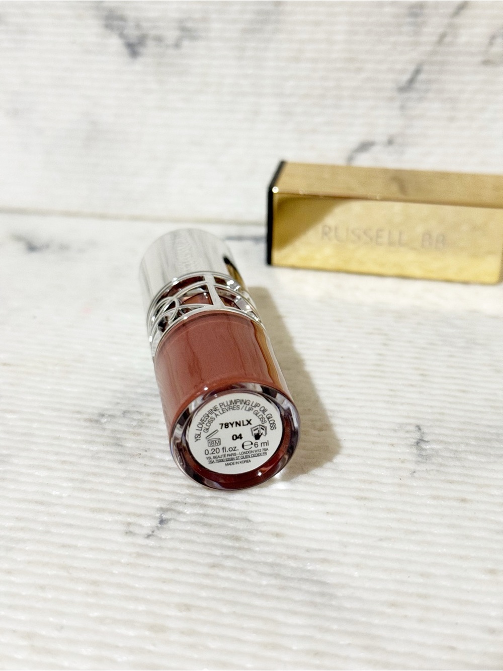 YSL Loveshine Plumping Lip Oil Gloss: #4 Honey Pure Love (Sheer Rose Brown) - Picture 6 of 8